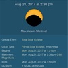 日食や月食の見え方や時間を知るサイト (カナダで日食を見る準備)