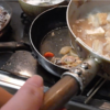 幸運な病のレシピ（ 324 )朝：鳥唐揚げ、フライ、煮しめ仕立て直し、青豆煮