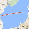 北朝鮮ミサイル着弾、青森から２５０キロ