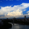 夏雲と水都大阪