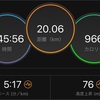 20kmジョグ＋10kmペース走