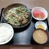 西川口の「あおき食堂」で鶏レバーとにら炒め定食を食べました★