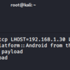 MetasploitでAndroidと通信してみた