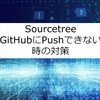 【Sourcetree】GitHubにPushできない時の対策