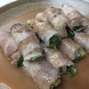 簡単レンチンおかず！小松菜の豚肉巻きサラダ（レシピ付）