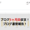 2021年5月のブログ運営報告（運営5ヶ月目報告）