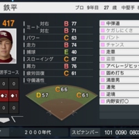 プロスピ2025 鉄平 (2009年ver) 再現選手 スピナンバー
