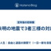 未明の地震で3者三様の対応