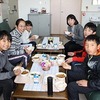 校長室会食④　3年：筆柿農家の方に感謝する会