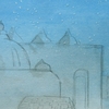 【夢日記・絵日記】　両界曼荼羅の立体建築物とその街の設計　仏像群とのたたかい　水彩画