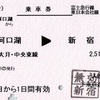 河口湖→新宿　乗車券