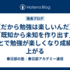 【だから勉強は楽しいんだ】「既知から未知を作り出す」ことで勉強が楽しくなり成績も上がる