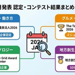 2月15日更新　2026年1月に公表された認定、コンテスト、アワード、受賞結果等の一覧（4件追加）