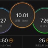 夕暮れに走る