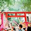 新宿の花園神社のお祭りで、新緑と赤い鳥居に癒されたよ