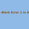 Blerk Error 1 AOL Mail