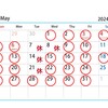 5月の営業カレンダー「訂正版」です
