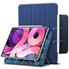 ESR iPad Air 4 ケース 2020 iPad 10.9インチ iPad Pro 11 2018 磁気吸着 第二世代 Pencilのペアリングとワイヤレス充電に対応 オートスリープ ウェイク スリム 軽量 シルク手触り 高級感 三つ折りスタンド-ネイビーブルー