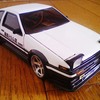 ミニッツ　AE86を イニシャルＤ 仕様に塗装！