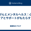 乳がんとメンタルヘルス：心のケアとサポートがもたらす力