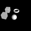 【GLSL】立方体とトーラスと球