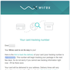 そういえば: Wirexの新カードが届いてから約2週間後に追跡番号メールが来た件