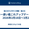 日本一遅い艦これアップデート情報　2026年2月18日～3月2日