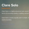 透明感のあるボーカル・コーラスを360MB分収録した音源『Clare Solo』