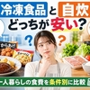 冷凍食品と自炊はどっちが安い？一人暮らしの食費を条件別に比較