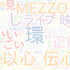 　Twitterキーワード[#MEZZO生放送]　10/16_20:00から60分のつぶやき雲