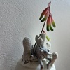 陶鉢「蝉　成虫」