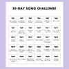30-days song challengeと日記