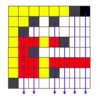 AtCoder ABC 186 F - Rook on Grid (2D, 青色, 600 点)