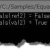 参照型と値型のEquals