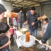 みらくるクラブ餅つき