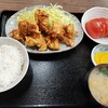 西川口の「あおき食堂」で鶏唐揚げ定食を食べました🐔