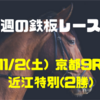 【今週の鉄板レース①】11/2(土) 京都11R 近江特別（2勝）〜リーマンブロガーの小遣い稼ぎ大作戦〜 