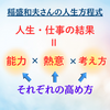 仕事の成功方程式「能力×熱意×考え方」個々の因子の高め方