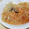 本日の朝食：海の幸ペスカトーレ