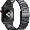 ★3　For Apple Watch バンド, Fintie ステンレス 金属ベルト 時計バンド 交換用ベルト アップルウォッチ交換ストラップ iWatch Apple Watch SE/Series 6 / 5/ 4 44mm, Series 3 / Series 2 / Series 1 42mm 対応 (ブラック) 