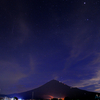  　ペルセウス座流星と富士山