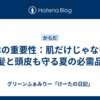 日傘の重要性：肌だけじゃない！髪と頭皮も守る夏の必需品