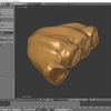 Blenderでモンスター型のキャラクターモデルを作成する その２（スカルプトで形を造形する）
