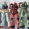 【機動戦士ガンダム】ROBOT魂〈SIDE MS〉『RX-78-2 ガンダム』『シャア専用ザク』『量産型ザク』可動フィギュア【バンダイ】より2022年8月再販予定♪