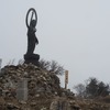 2020年11月12日(木)　[大峰]釈迦ヶ岳は、残念、霧と強風の中。山頂直下には雪が！