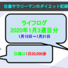 【サラリーマンのダイエット記録】1月15日〜1月21日分【ライフログ2020年1月3週目】