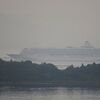 　海辺の風景・豪華客船飛鳥2