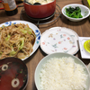肉野菜炒めを夕食に決定