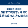 「自然科学の統計学」を読む　～第5章 適合度検定 ①χ2適合度検定～