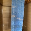制作中／ふわふわ仕上げ、郵便局の展示まもなく終了